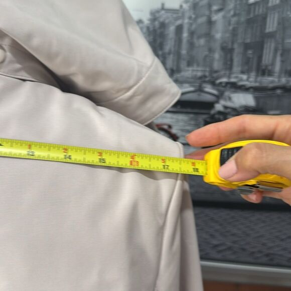 Calvin Klein hooded double-breasted water-resistant trench coat Large Cream - Picture 6 of 12